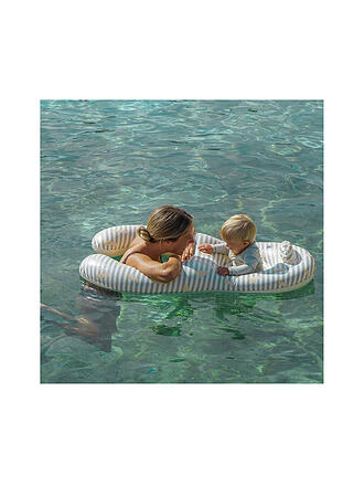 SUNNYLIFE | Flotador para bebé Float Together Dex el pato, rayas verdes
