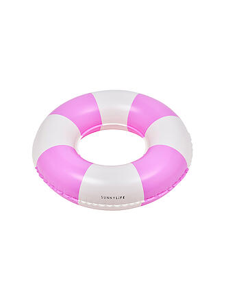 SUNNYLIFE | Anillo de piscina inflable mini para niños - Rayas magenta para fiesta en la piscina