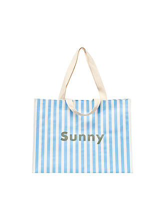 SUNNYLIFE | Bolso de playa Carryall - La Mer Med Blue Stripe
