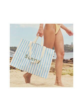 SUNNYLIFE | Bolso de playa Carryall - La Mer Med Blue Stripe