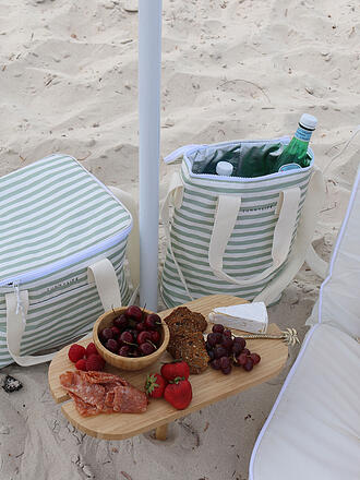 SUNNYLIFE | Bolsa térmica ligera para bebidas - Rayas de salvia marina