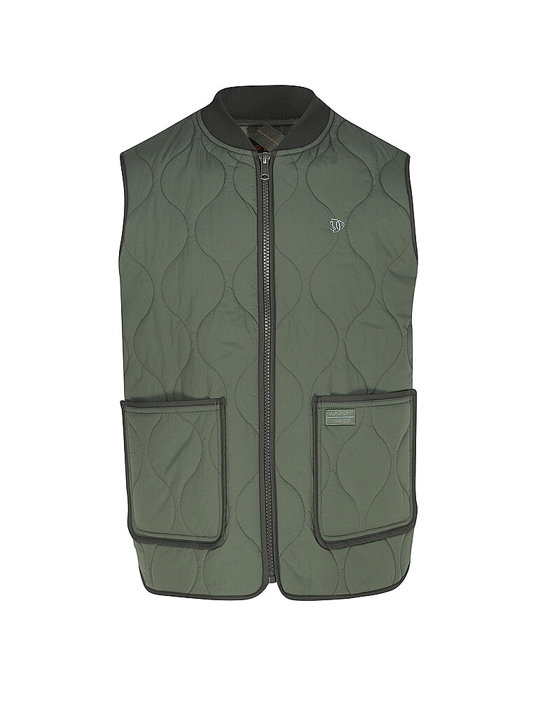 Chaleco acolchado verde L