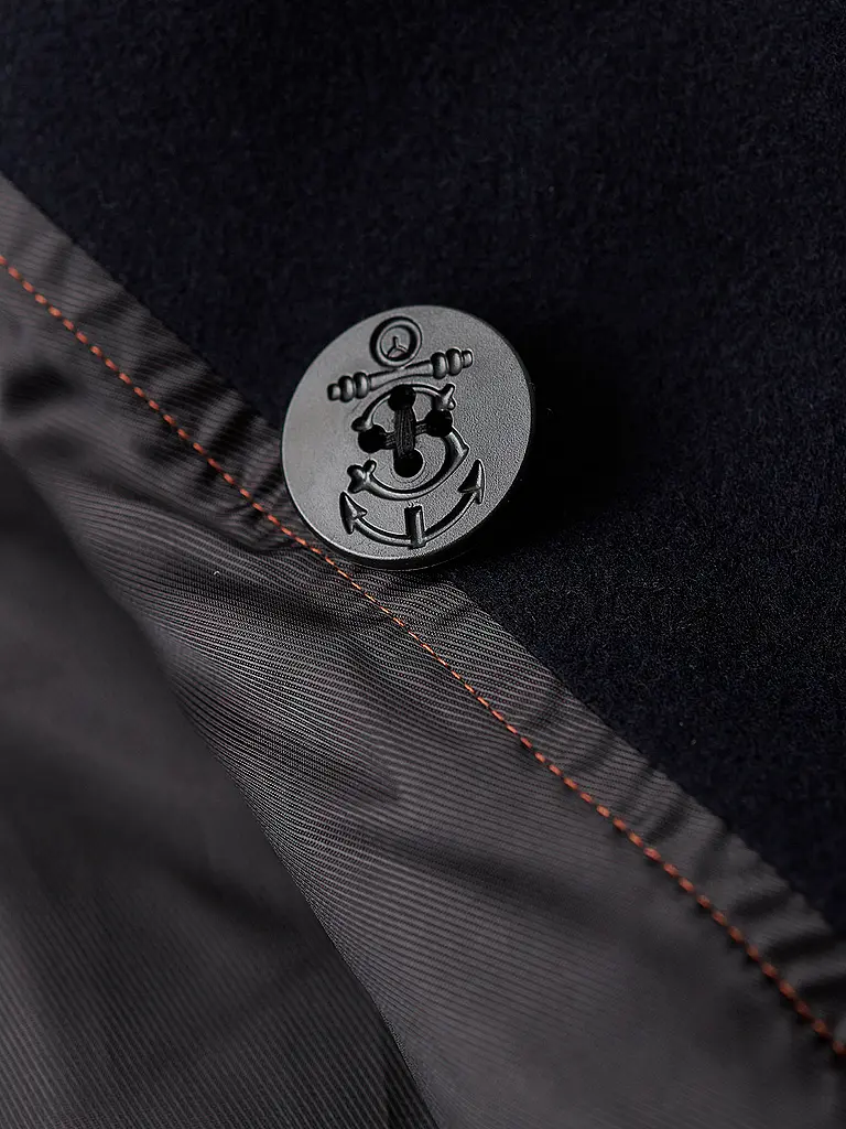 SUPERDRY | Abrigo de lana | Azul oscuro