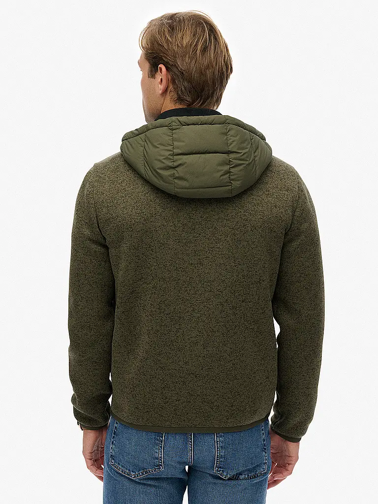 SUPERDRY | Cárdigan con capucha | Oliva