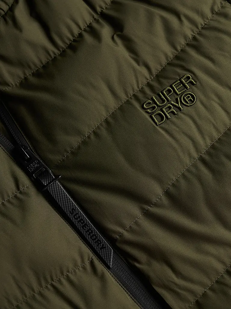 SUPERDRY | Cárdigan con capucha | Oliva