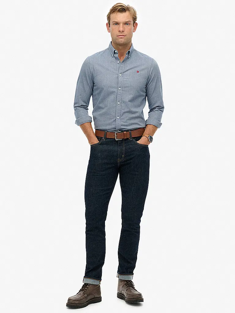 SUPERDRY | Camisa corte casual | Azul