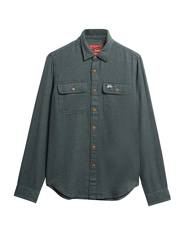 SUPERDRY | Camisa de franela | Verde