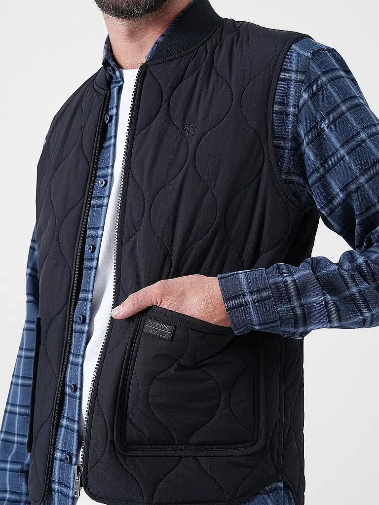 SUPERDRY | Chaleco acolchado | Negro