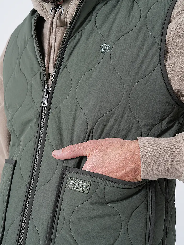 SUPERDRY | Chaleco acolchado | Verde