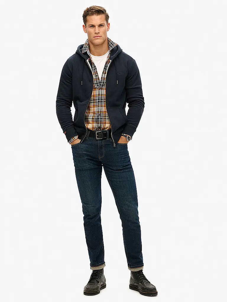 SUPERDRY | Chaqueta de felpa | Azul oscuro