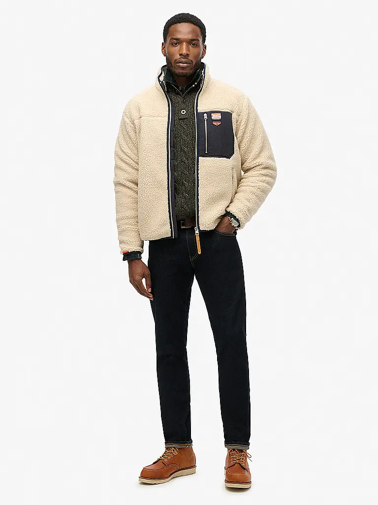 SUPERDRY | Fleecejacke | Beige