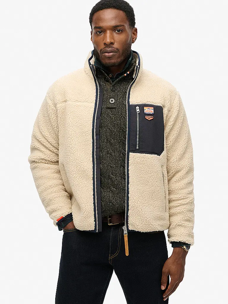 SUPERDRY | Fleecejacke | Beige
