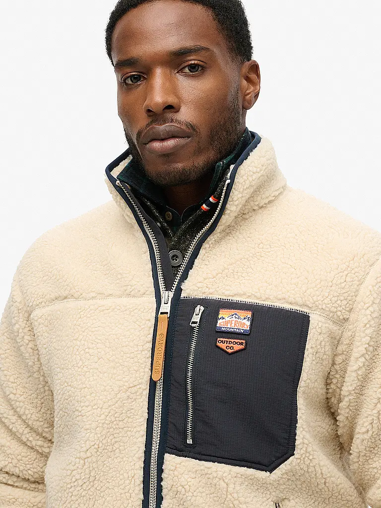SUPERDRY | Fleecejacke | Beige