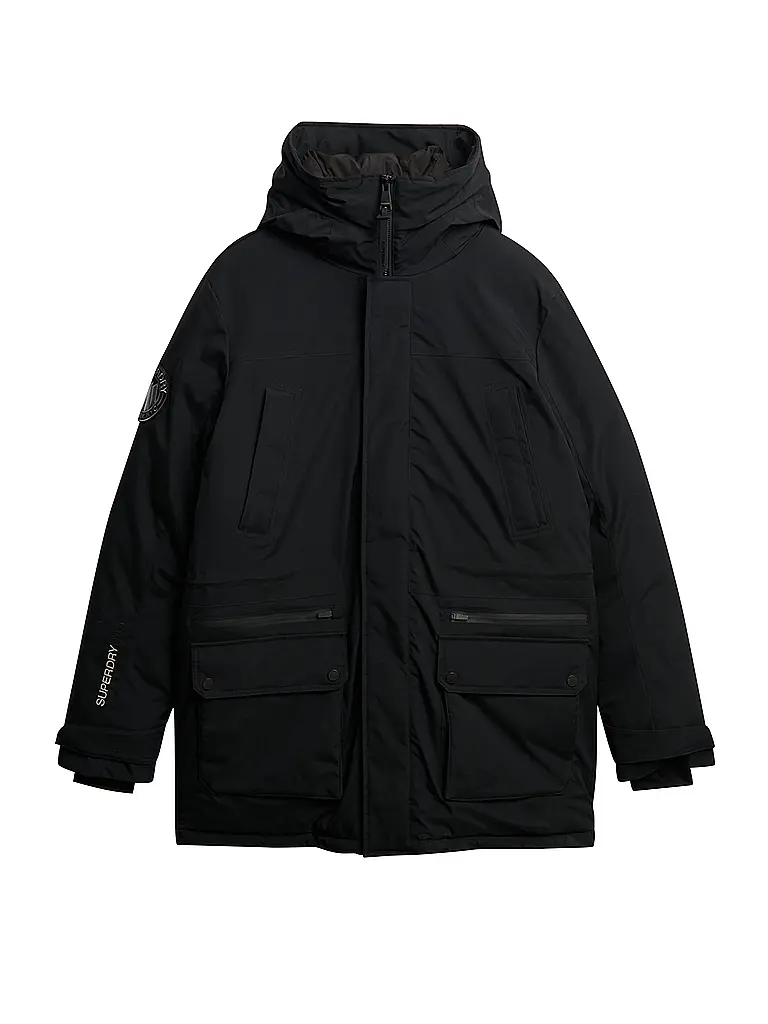 SUPERDRY | Parka CITY PADDED
Marca: SUPERDRY
Color: negro
Categorías: Moda, Hombre

Largo de manga: Manga larga
Material: Poliéster / Poliamida
Forma del cuello: Capucha
Estampado: Liso
Corte (Prenda exterior): Suelto
Detalles: Bolsillos laterales, Resistente al a | Negro