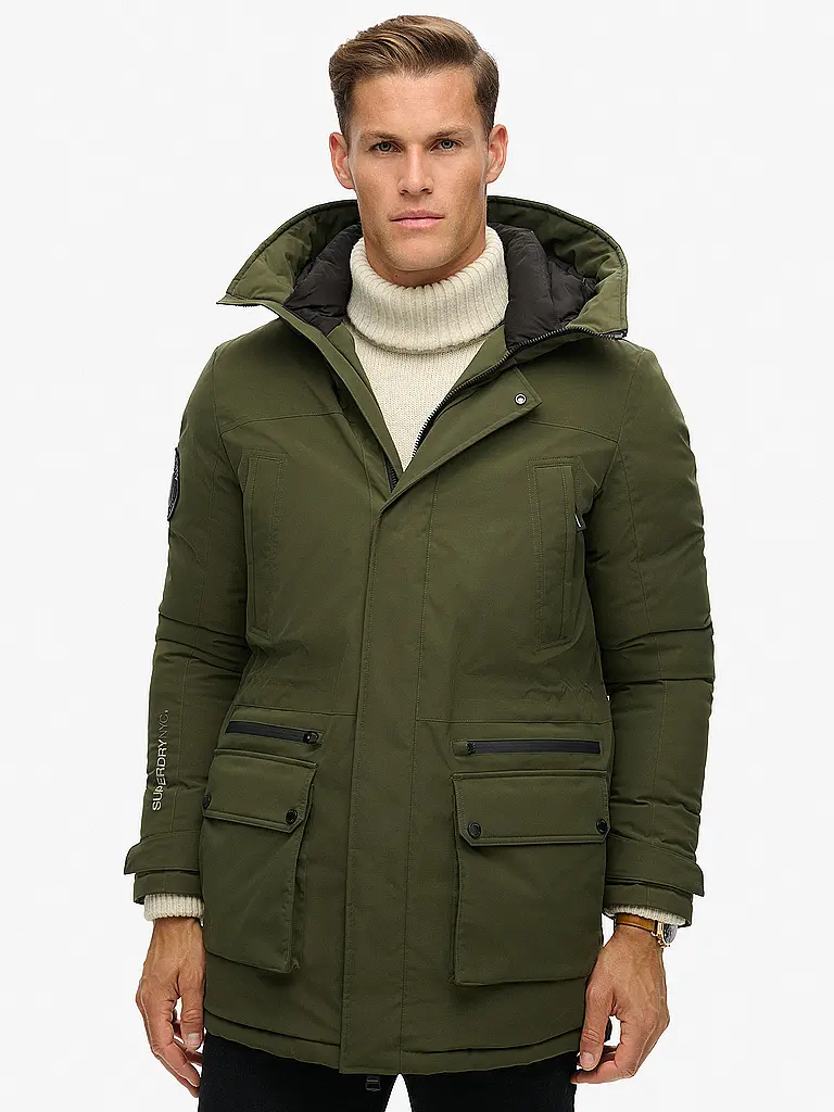 SUPERDRY | Parka CITY PADDED | Verde oscuro