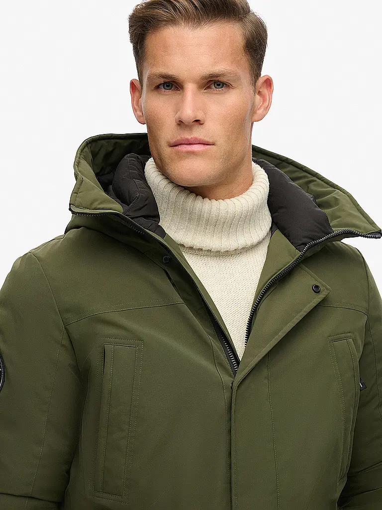 SUPERDRY | Parka CITY PADDED | Verde oscuro