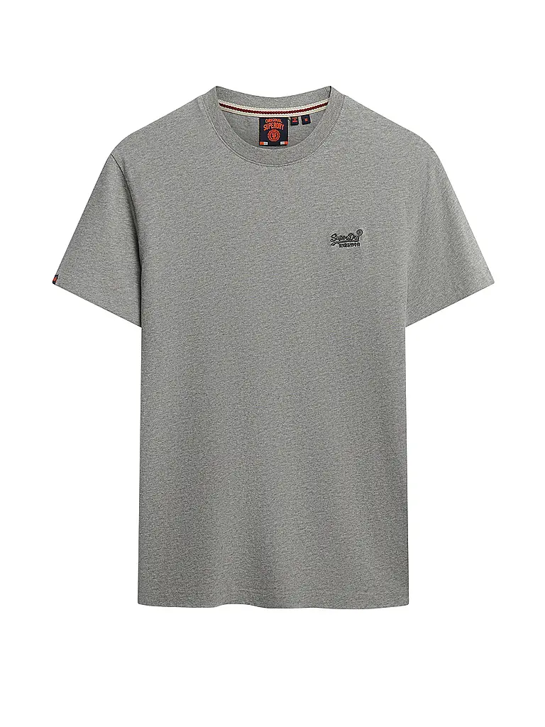 SUPERDRY | Produktname: Camiseta
Marke: SUPERDRY
Farbe: gris
Kategorien: Moda, Hombre

Largo de la manga: Manga corta
Escote: Cuello redondo
Material: Jersey, Algodón
Diseño: Liso
Corte (Prenda superior): Slim
Detalles: Logo | Gris