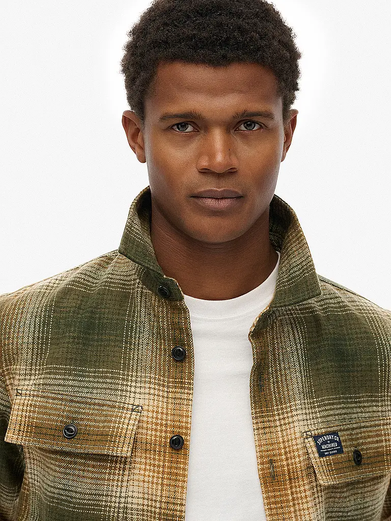SUPERDRY | Sobrecamisa | Marrón claro
