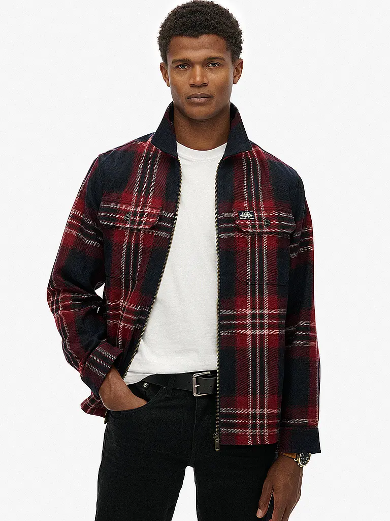 SUPERDRY | Sobrecamisa | Azul oscuro