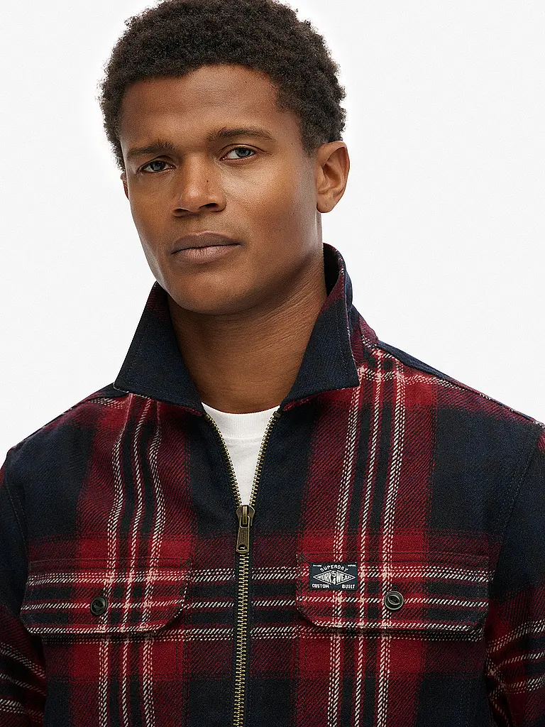 SUPERDRY | Sobrecamisa | Azul oscuro