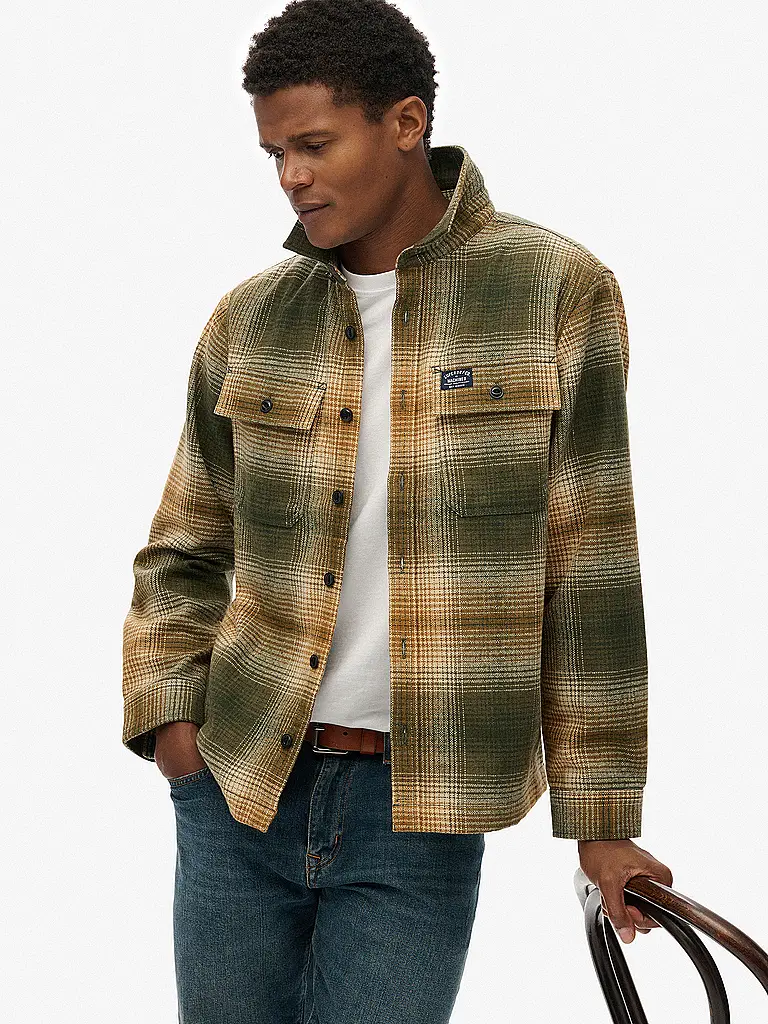 SUPERDRY | Sobrecamisa | Marrón claro