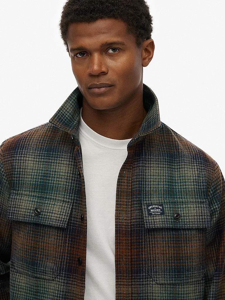 SUPERDRY | Sobrecamisa | Marrón