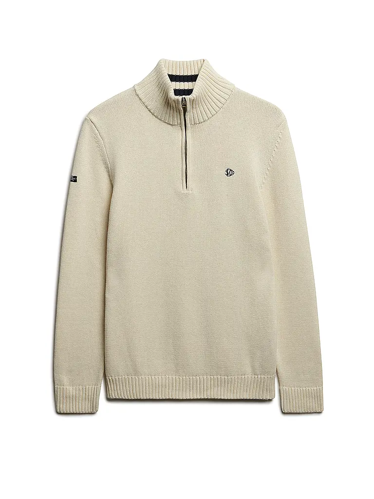SUPERDRY | Troyer Sweater | Crema