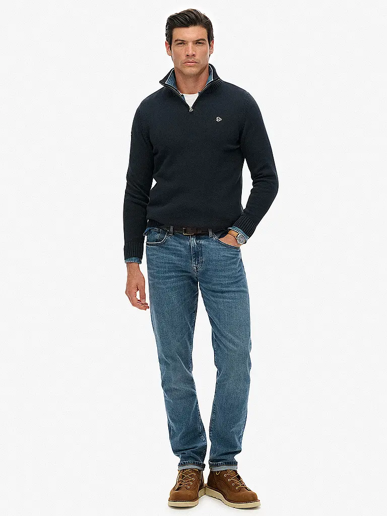 SUPERDRY | Troyer Sweater | Azul oscuro