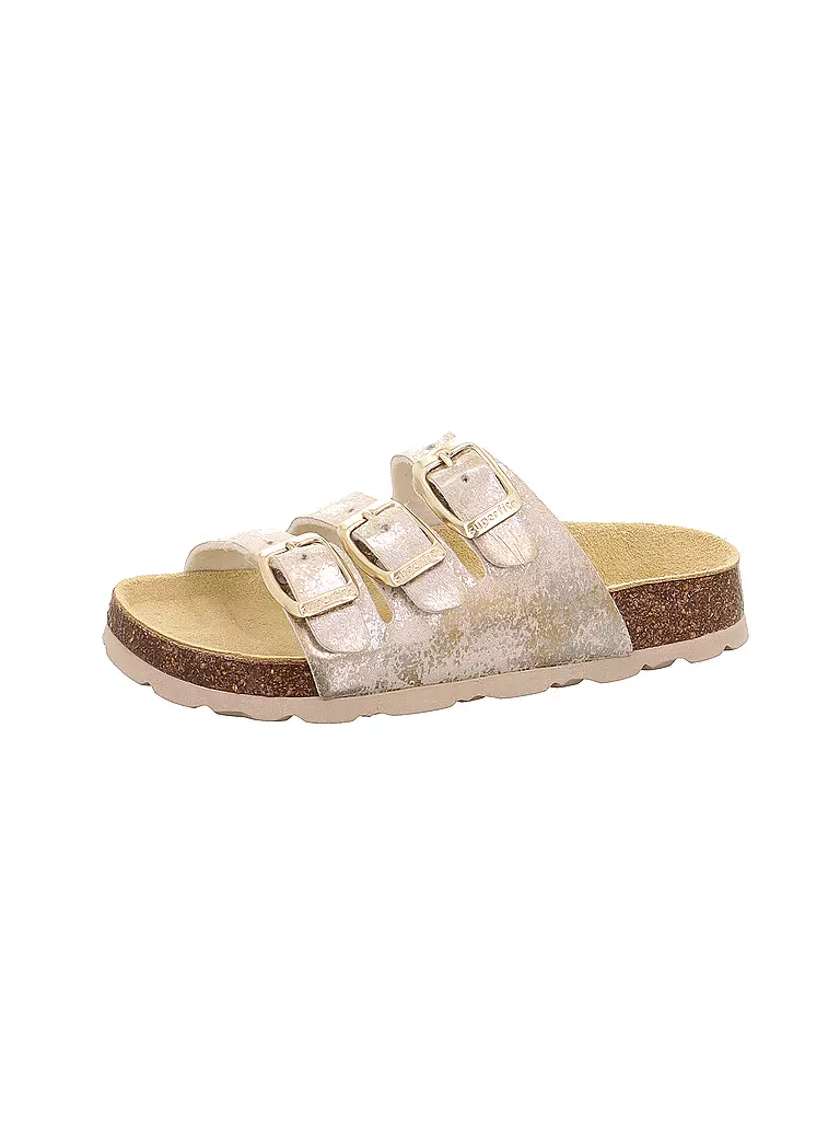 SUPERFIT | Zapatillas de estar por casa para niños | Oro