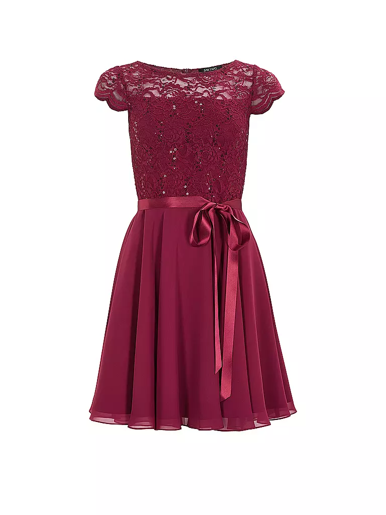 SWING | Vestido de cóctel | Rojo oscuro