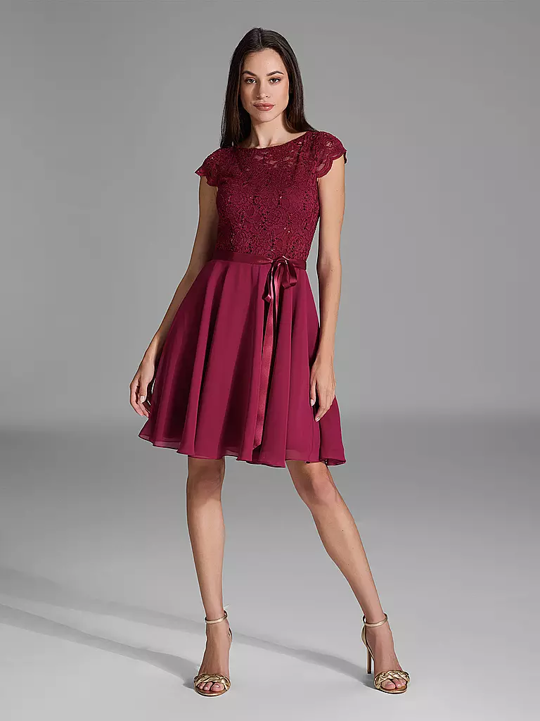 SWING | Vestido de cóctel | Rojo oscuro