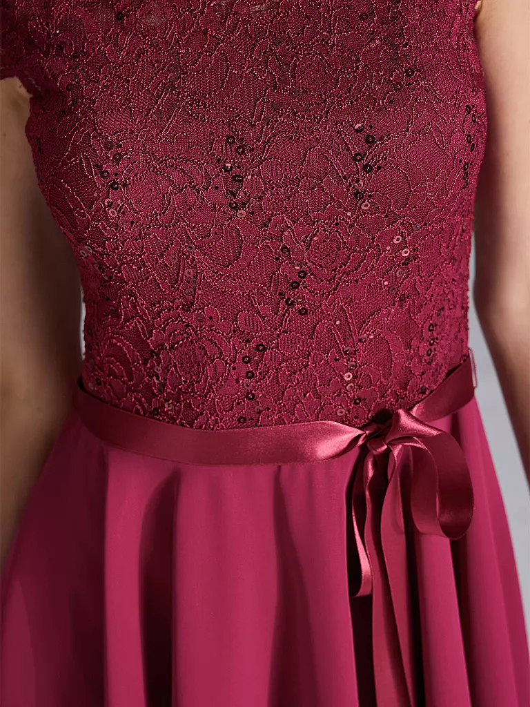 SWING | Vestido de cóctel | Rojo oscuro