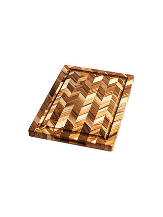 TEAKHAUS | Tabla de cortar Herringbone 36x25cm de madera de teca