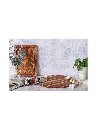 TEAKHAUS | Tabla de cortar Herringbone 36x25cm de madera de teca