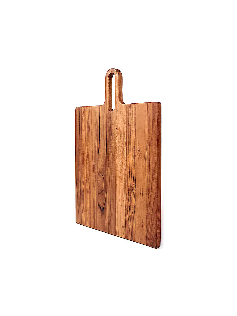 Tabla de servir Bistro 47x36cm de madera de teca marrón