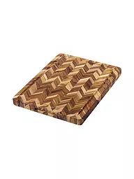 TEAKHAUS | Tabla de cortar Herringbone extra gruesa de 41x30,5cm de madera de teca | Marrón