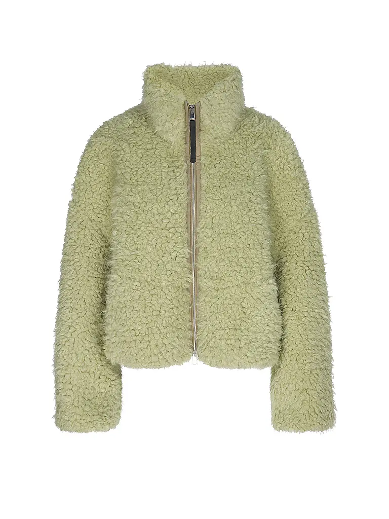 TELA | Jacke in Felloptik | Verde claro