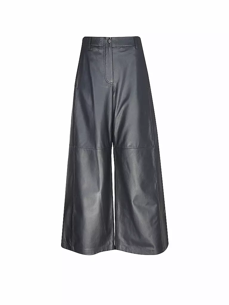 TELA | Pantalones de cuero | Azul oscuro