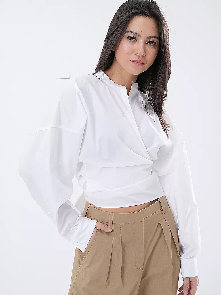 TELA | Wickelbluse PERLA | Blanco