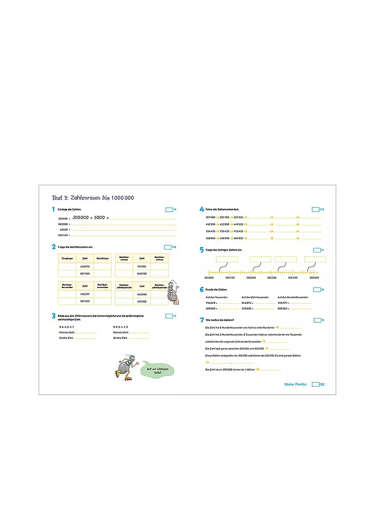TESSLOFF VERLAG | Cuaderno de pruebas - Preparado para matemáticas de 4º grado | Sin color