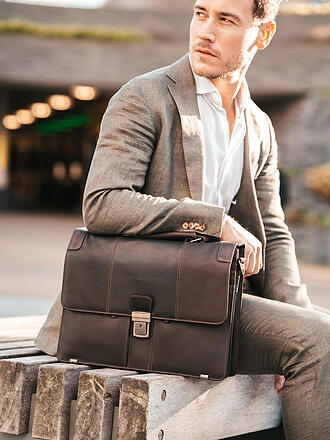 THE CHESTERFIELD BRAND | Bolso de cuero - Maletín STUTTGART 14"