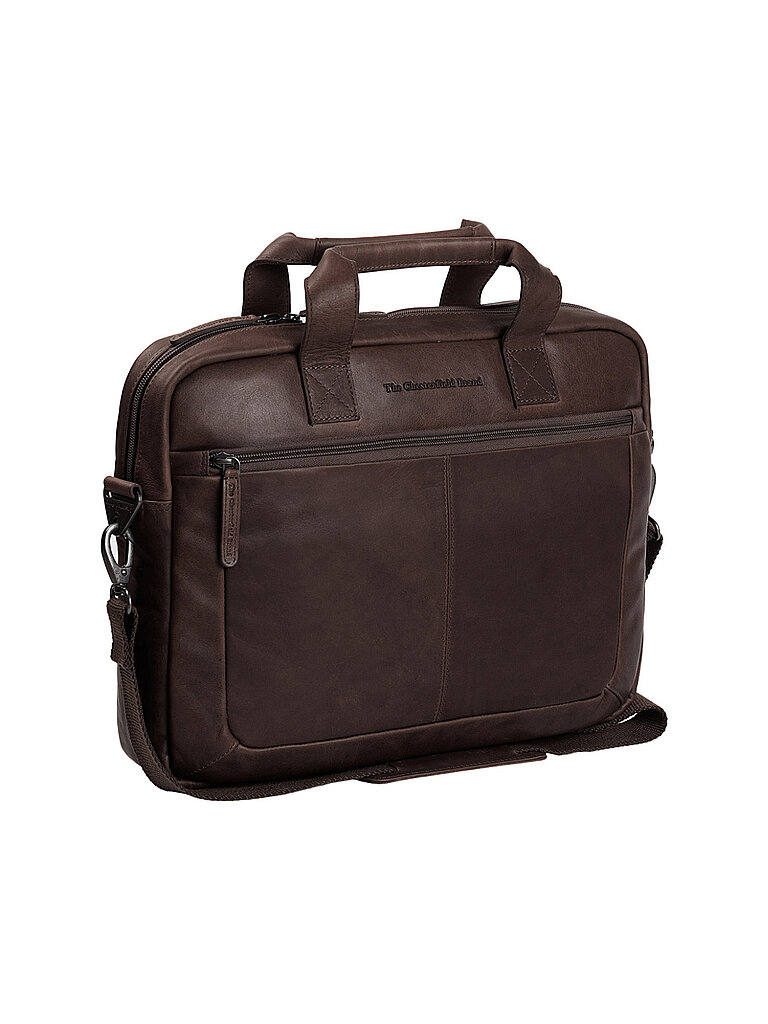 The Chesterfield Brand Bolso de cuero - Bolso para portátil CALVI marrón