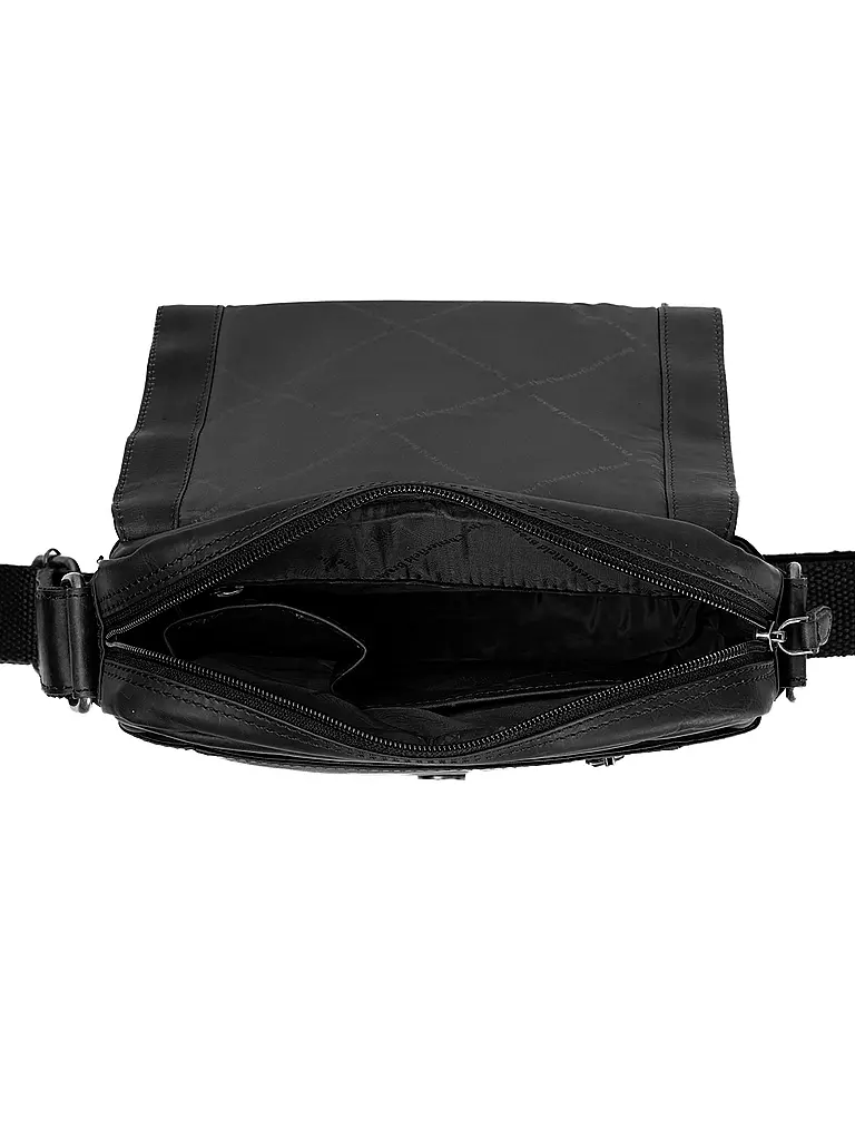 THE CHESTERFIELD BRAND | Bolso de cuero - Bandolera REMY | Negro