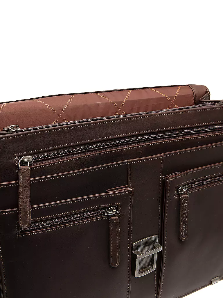 THE CHESTERFIELD BRAND | Bolso de cuero - Maletín STUTTGART 14" | Marrón