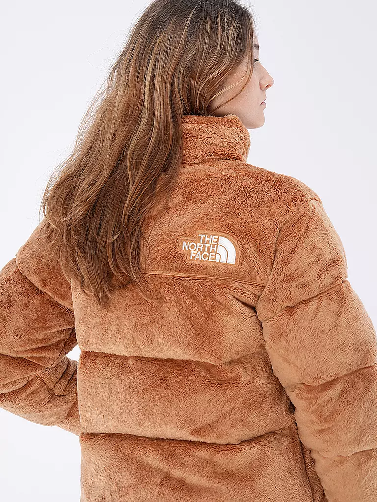 THE NORTH FACE | Daunensteppjacke in Felloptik NUPTSE | Camel