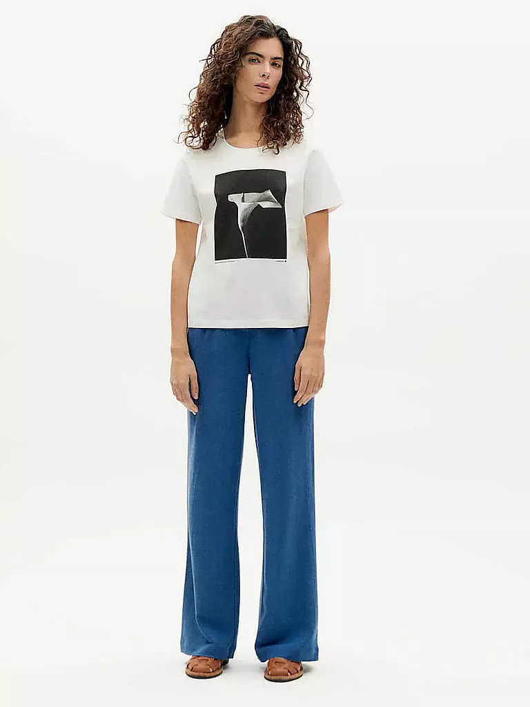 THINKING MU | T-Shirt LILY IDA | Blanco