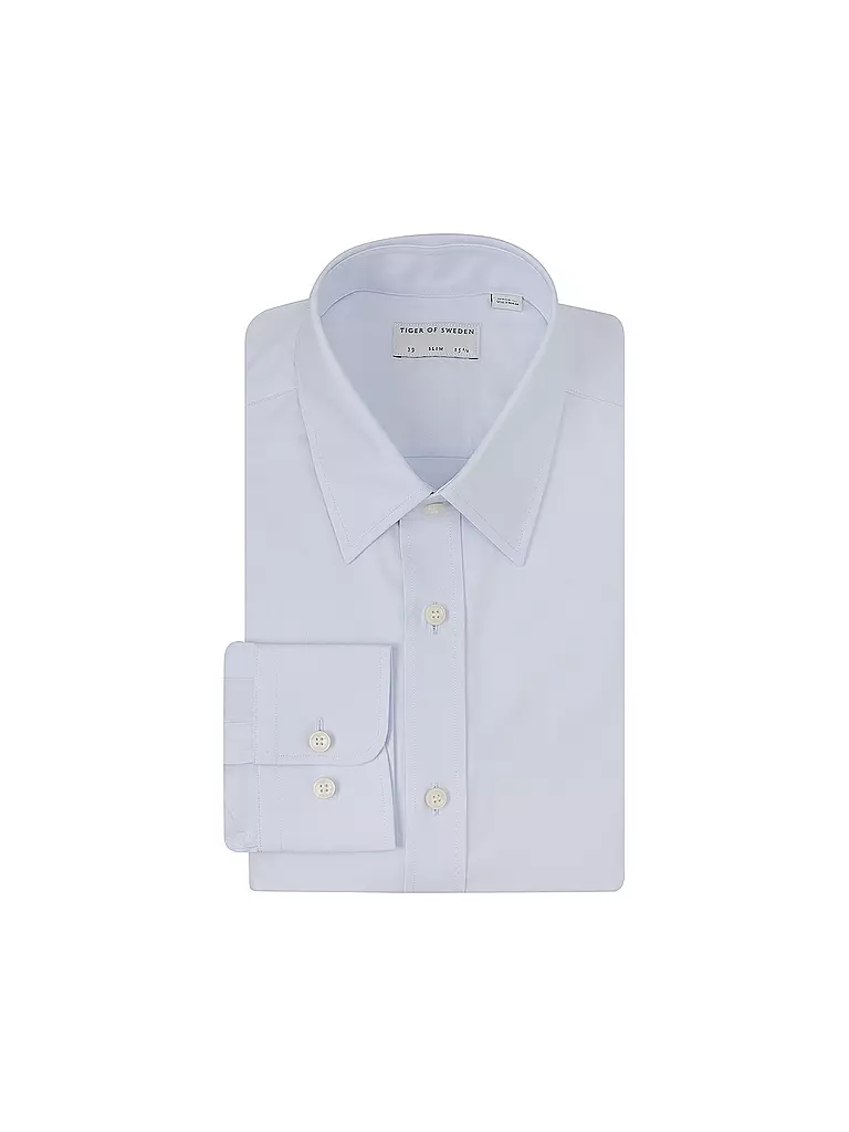 TIGER OF SWEDEN | Hemd Slim Fit ADLEY C | Azul claro