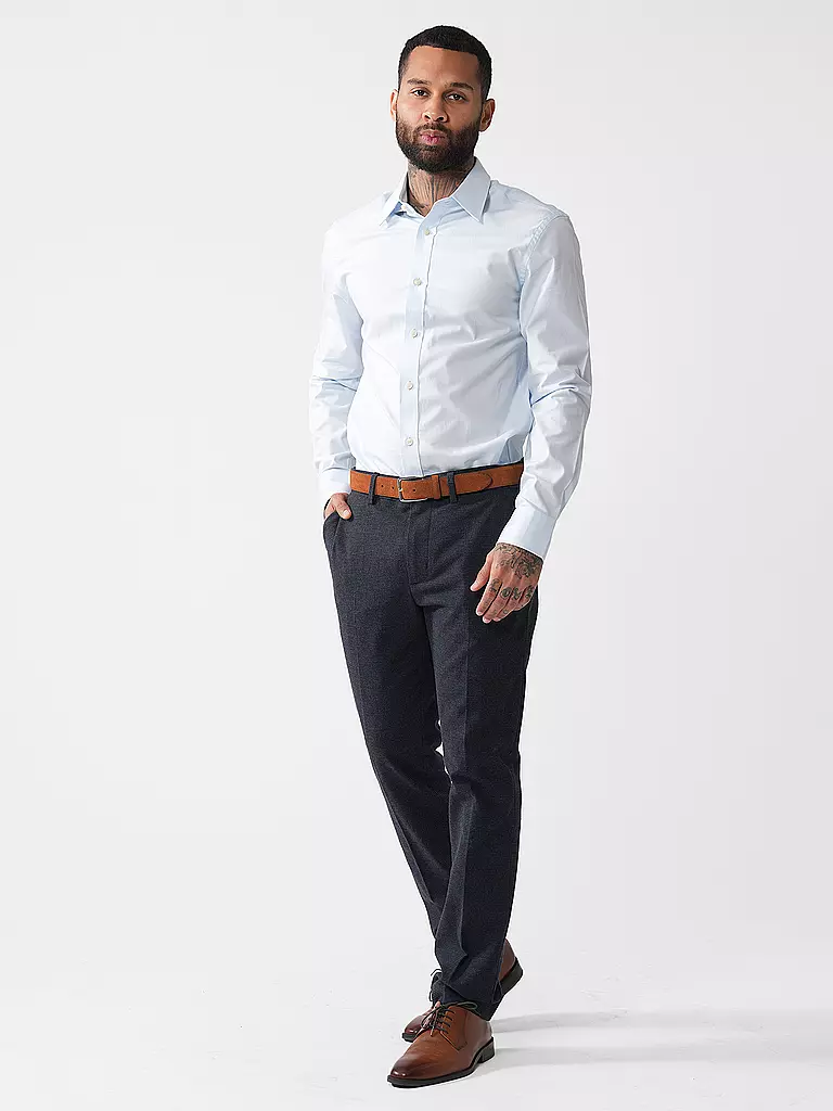 TIGER OF SWEDEN | Hemd Slim Fit ADLEY C | Azul claro