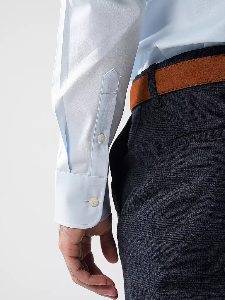 TIGER OF SWEDEN | Hemd Slim Fit ADLEY C | Azul claro