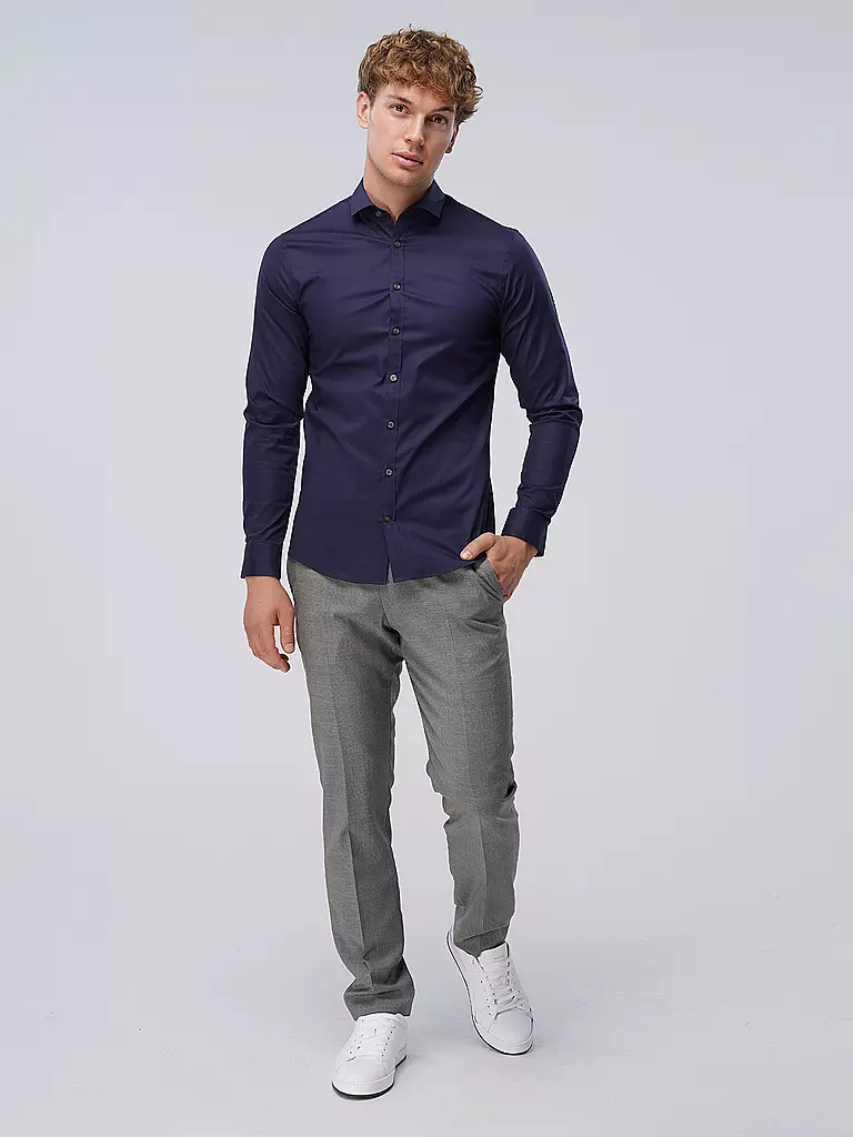 TIGER OF SWEDEN | Hemd Slim Fit FILLIAM | Azul oscuro